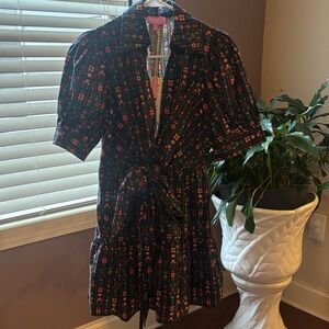 Sincerely Ours Floral Tie-Waist Dress